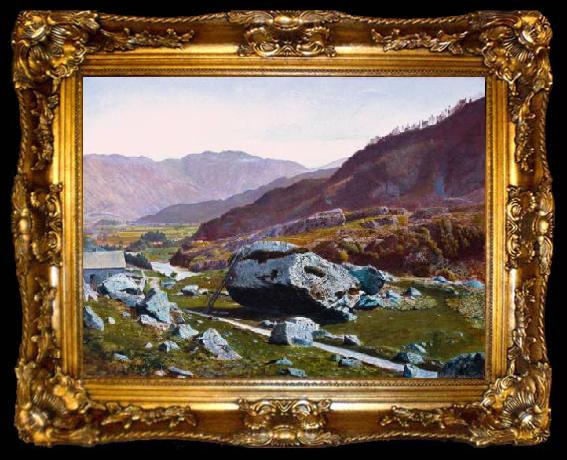 framed  Atkinson Grimshaw Bowder Stone, Borrowdale, ta009-2